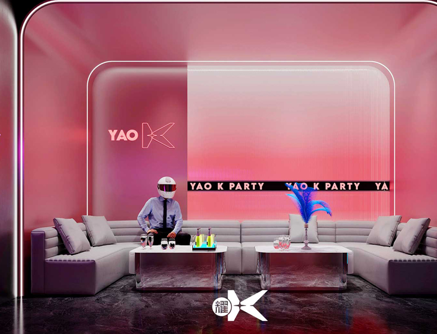 黑金时代门店展示（玫瑰金包厢）