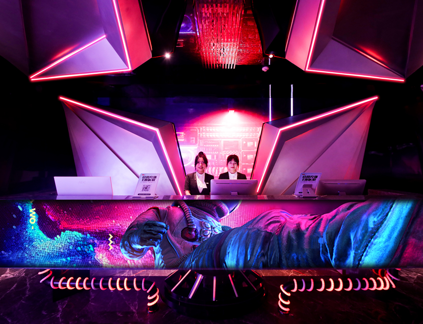 赛博机甲门店展示